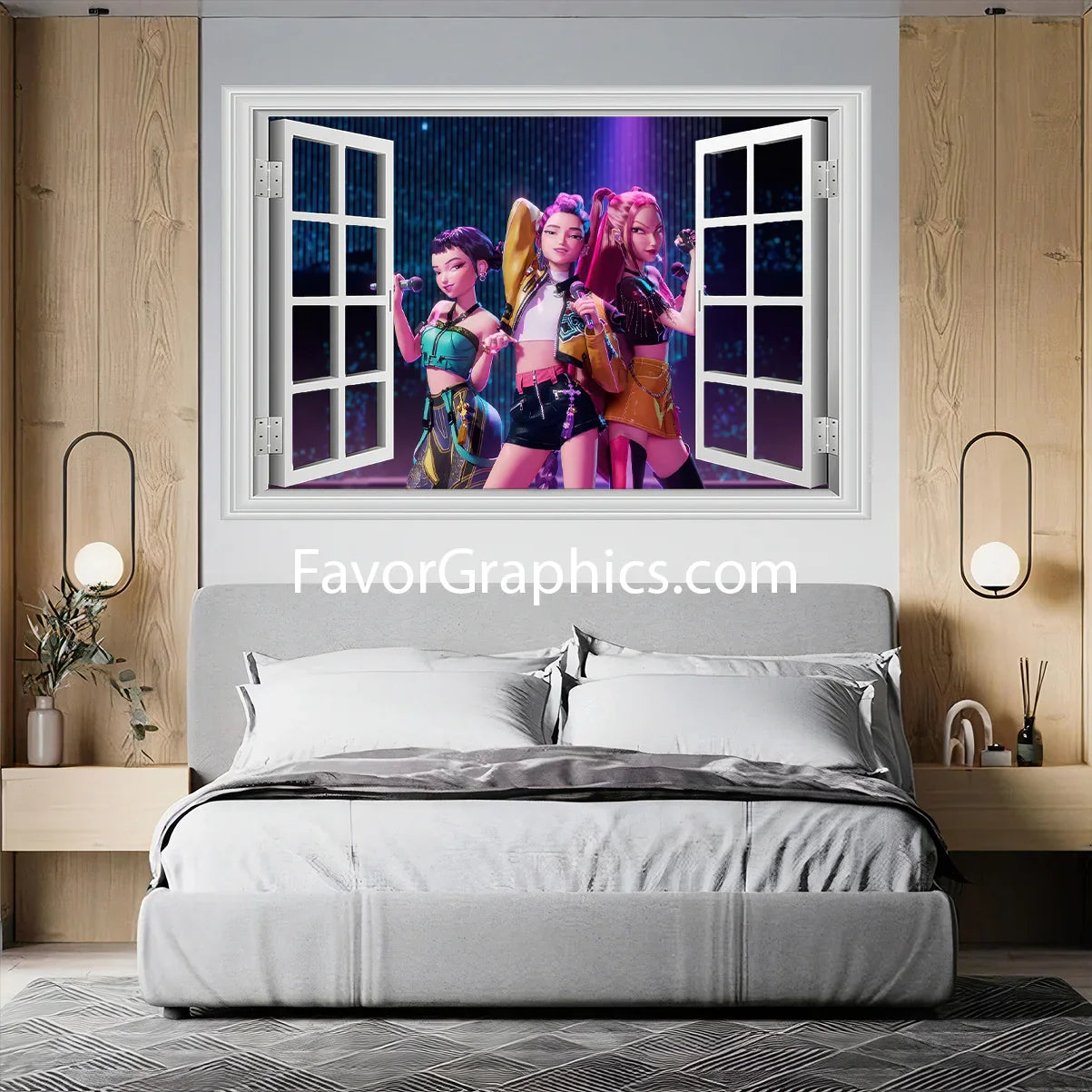 Huntrix HUNTR/X Kpop Demon Hunters Wall Art Poster Print Mural