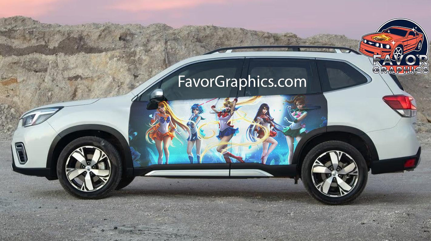 Sailor Moon Car Door Vinyl Wrap Decal Sticker