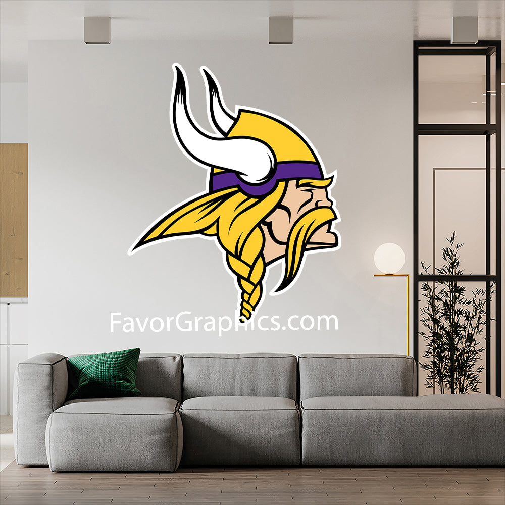 Minnesota Vikings Home Room Wall Vinyl Decal Sticker Mural Poster