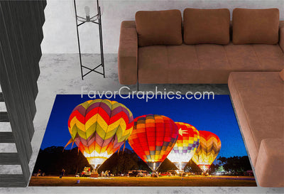 Hot Air Balloon Home Bedroom Decor Rug Carpet Mat