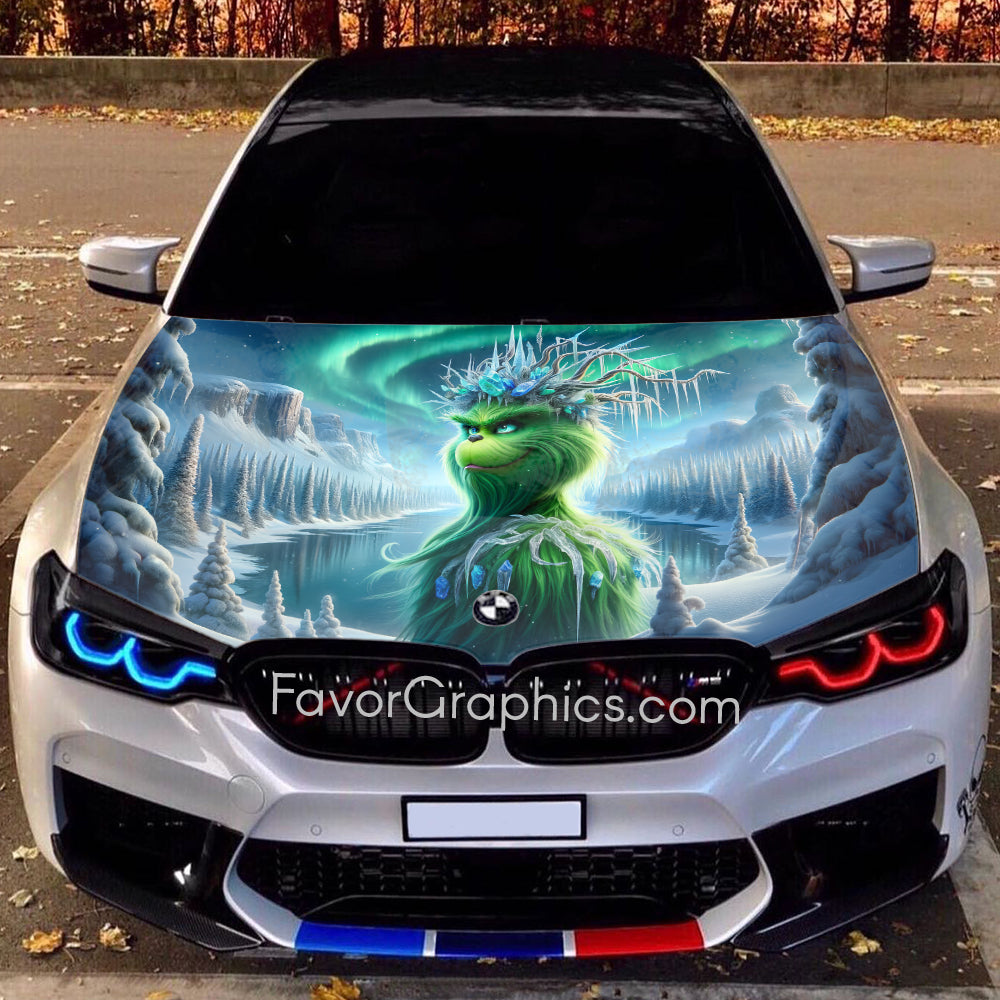 The Grinch Itasha Car Vinyl Hood Wrap Decal Sticker