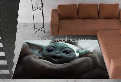 Baby Yoda Home Bedroom Decor Rug Carpet Mat