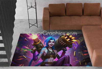 Jinx (League Of Legends) Home Bedroom Decor Rug Carpet Mat