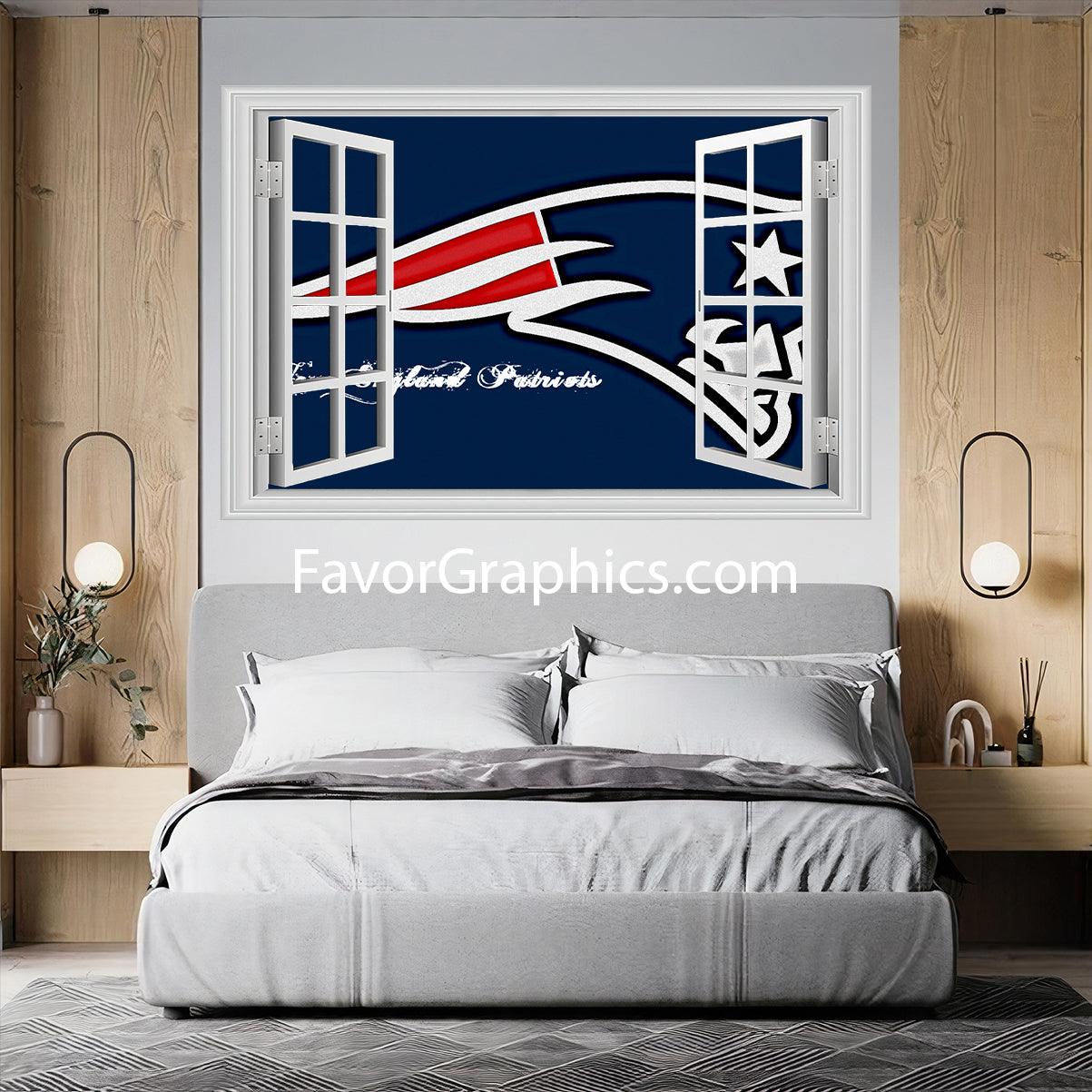 New England Patriots Vinyl Wall Art Decal Sticker Poster Print Mural