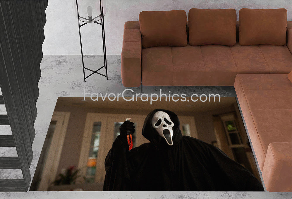 Scream Ghostface Home Bedroom Decor Rug Carpet Mat