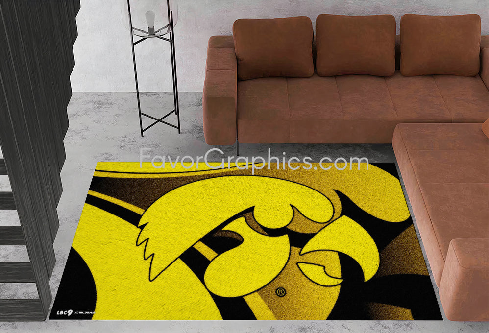 Iowa Hawkeyes Home Bedroom Decor Rug Carpet Mat