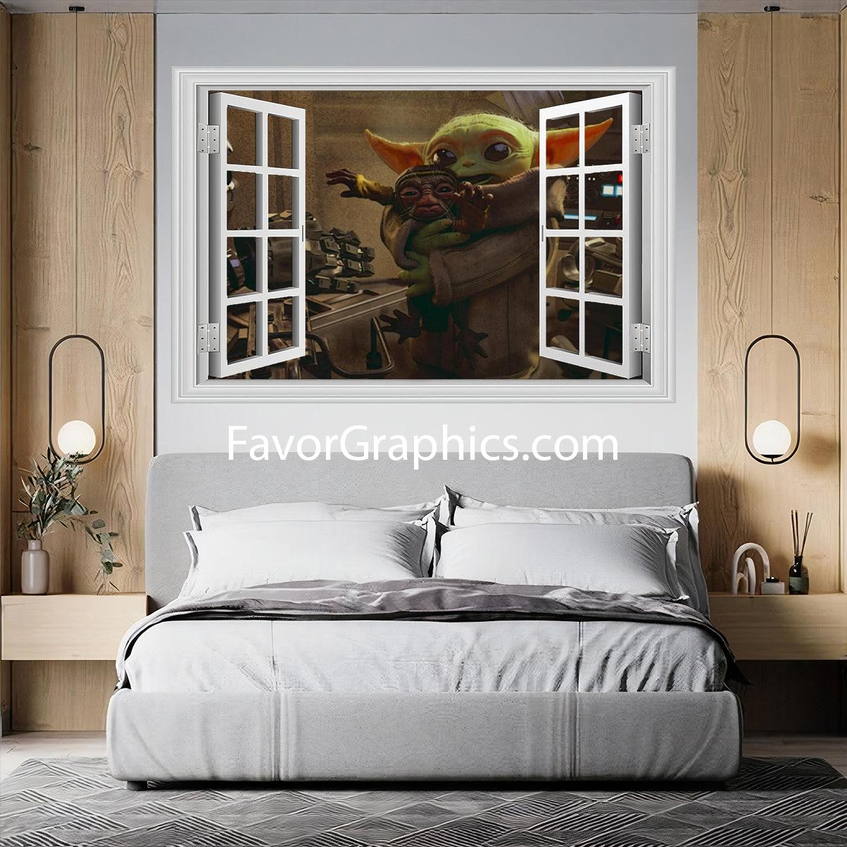 Baby Yoda Vinyl Wall Art Decal Sticker Poster Print Mural