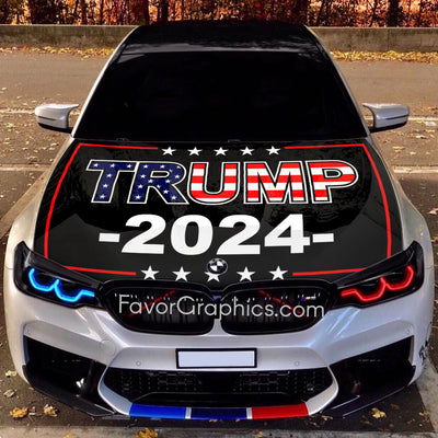 Shooting Make Me Stronger Donald Trump Itasha Car Vinyl Hood Wrap Decal Sticker