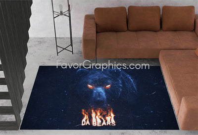 Chicago Bears Home Bedroom Decor Rug Carpet Mat