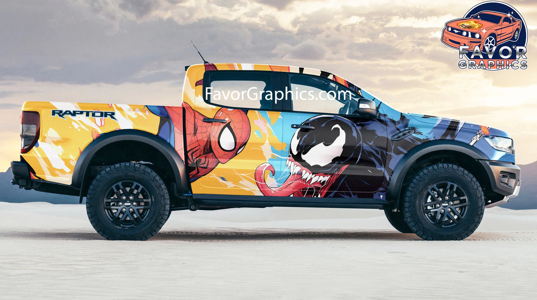 Venom Performance Sticker Spider-Man vs Venom Itasha Full Car Vinyl Wrap Decal Sticker – Favor ...
