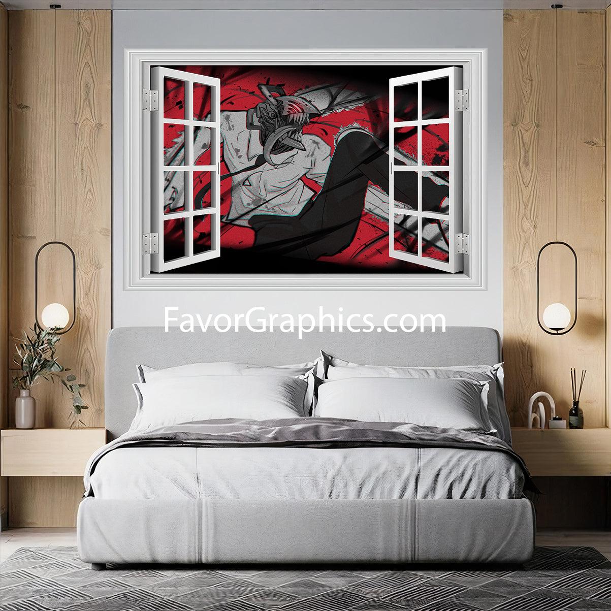 Denji Chainsaw Man Vinyl Wall Art Decal Sticker Poster Print Mural