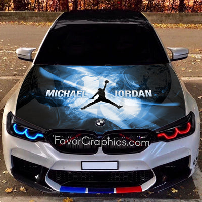 Michael Jordan Itasha Car Vinyl Hood Wrap Decal Sticker