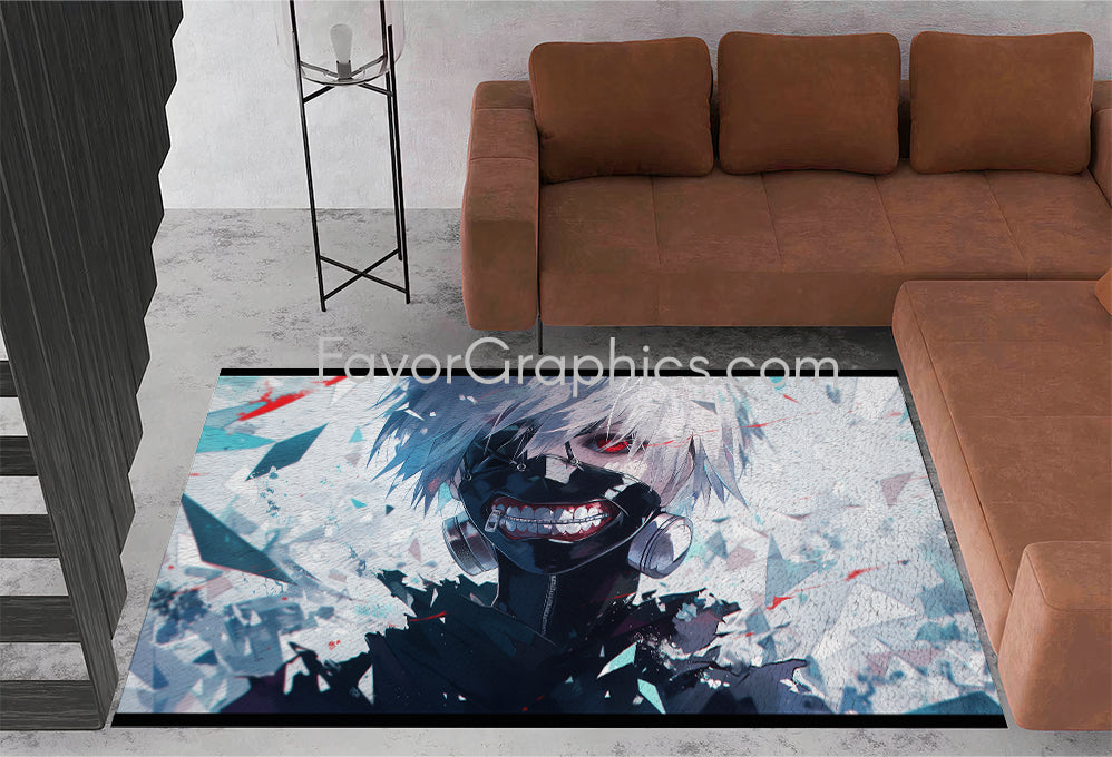 Kaneki Ken Tokyo Ghoul Home Bedroom Decor Rug Carpet Mat