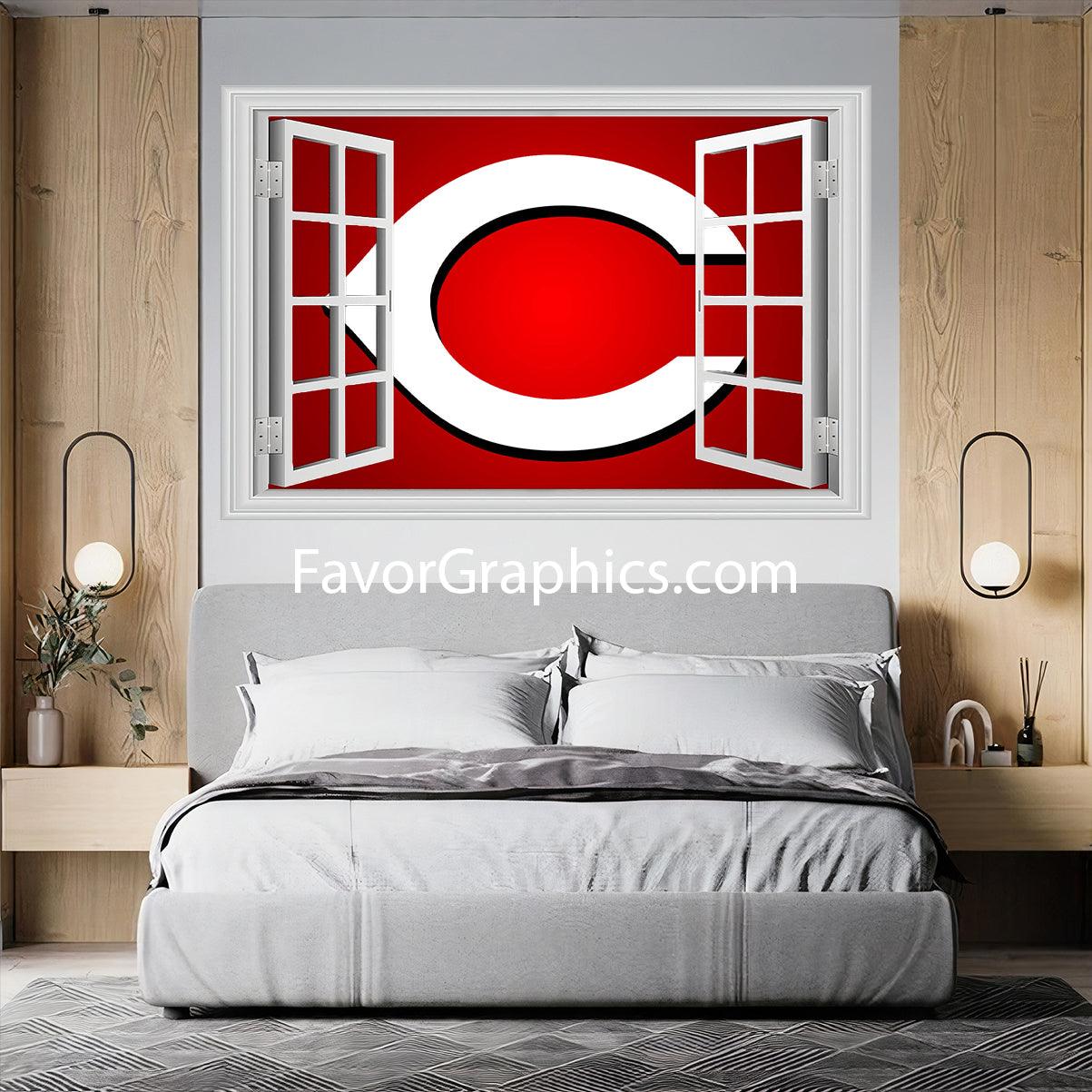 Cincinnati Reds Vinyl Wall Art Decal Sticker Poster Print Mural