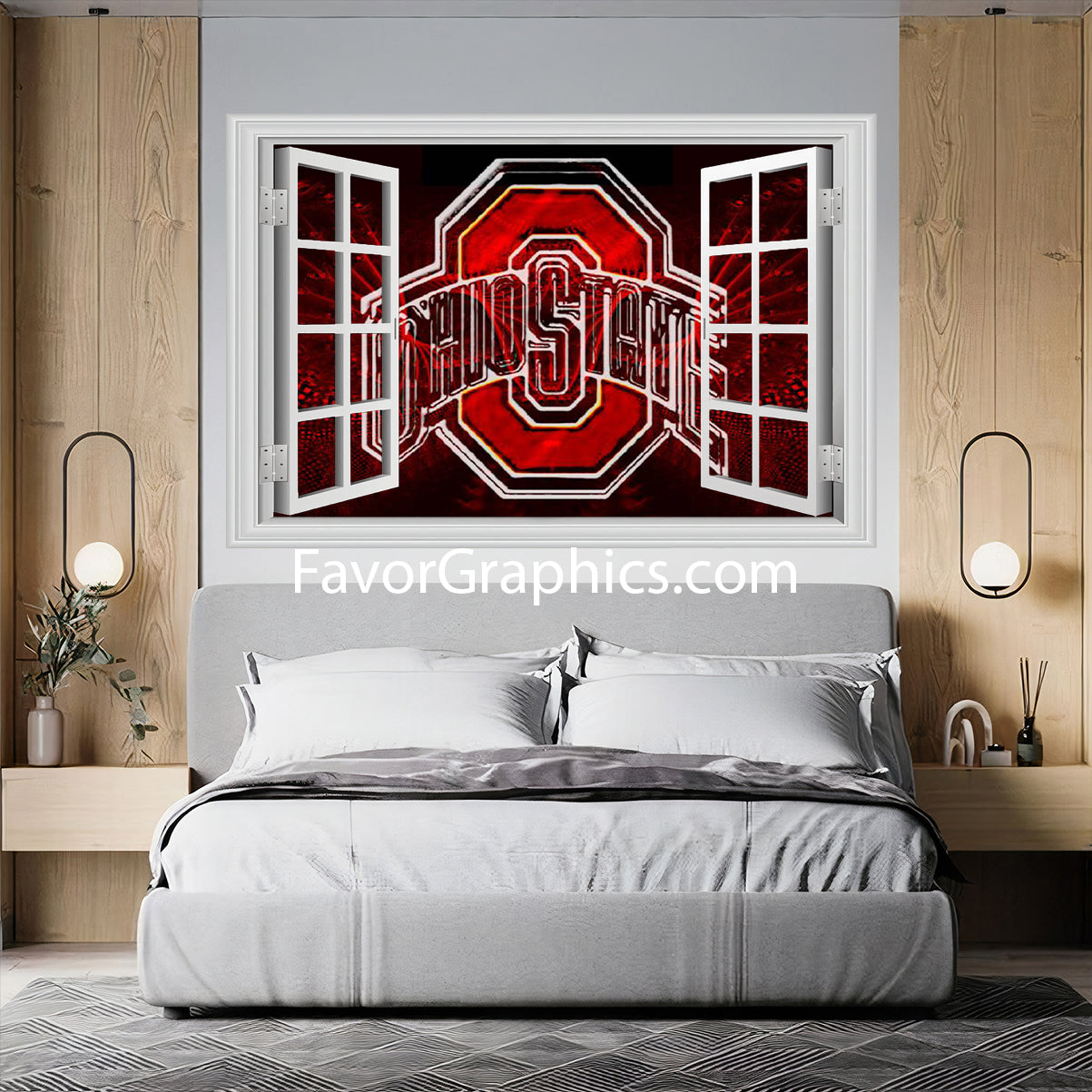 Ohio State Buckeyes Vinyl Wall Art Decal Sticker Poster Print Mural