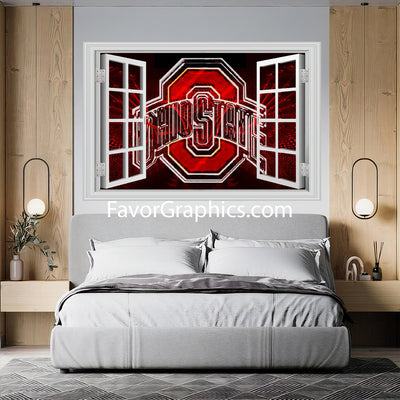 Ohio State Buckeyes Vinyl Wall Art Decal Sticker Poster Print Mural