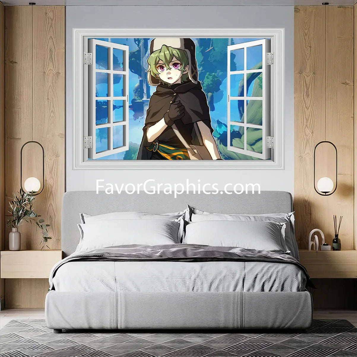 Collei (Genshin Impact) Vinyl Wall Art Decal Sticker Poster Print Mural