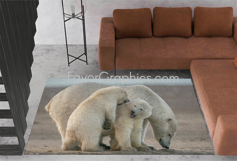 Polar Bear Home Bedroom Decor Rug Carpet Mat