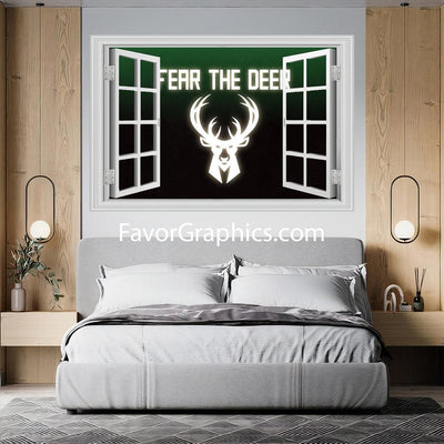 Milwaukee Bucks Vinyl Wall Art Decal Sticker Poster Print Mural