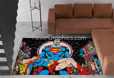 Superman Home Bedroom Decor Rug Carpet Mat