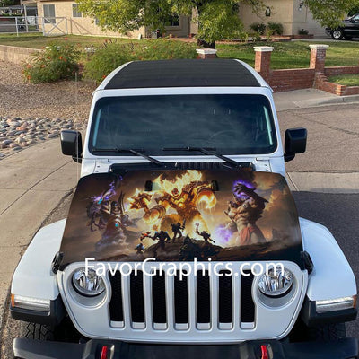 World of Warcraft Itasha Car Vinyl Hood Wrap Decal Sticker