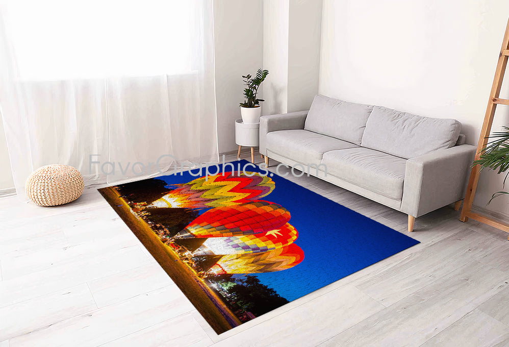 Hot Air Balloon Home Bedroom Decor Rug Carpet Mat