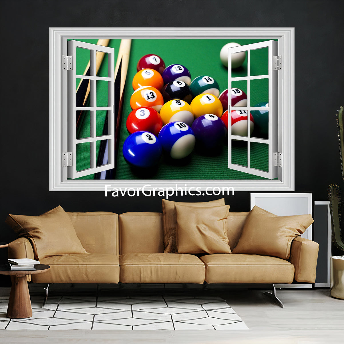 Billiard Vinyl Wall Art Decal Sticker Poster Print Mural