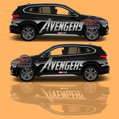 Avengers Superheroes Itasha Car Side Door Decal - Vinyl Sticker