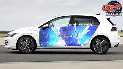 Vegeta Car Door Vinyl Wrap Decal Sticker