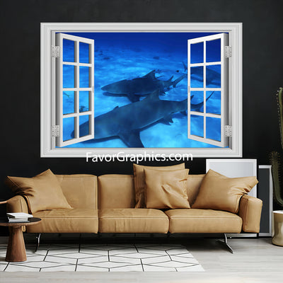 Shark Vinyl Wall Art Decal Sticker Poster Print Mural