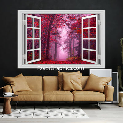 Autumn Forest Vinyl Wall Art Decal Sticker Poster Print Mural