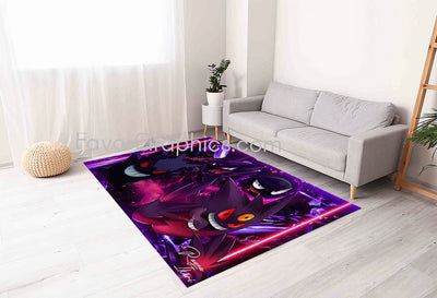 Gengar (Pokemon) Home Bedroom Decor Rug Carpet Mat