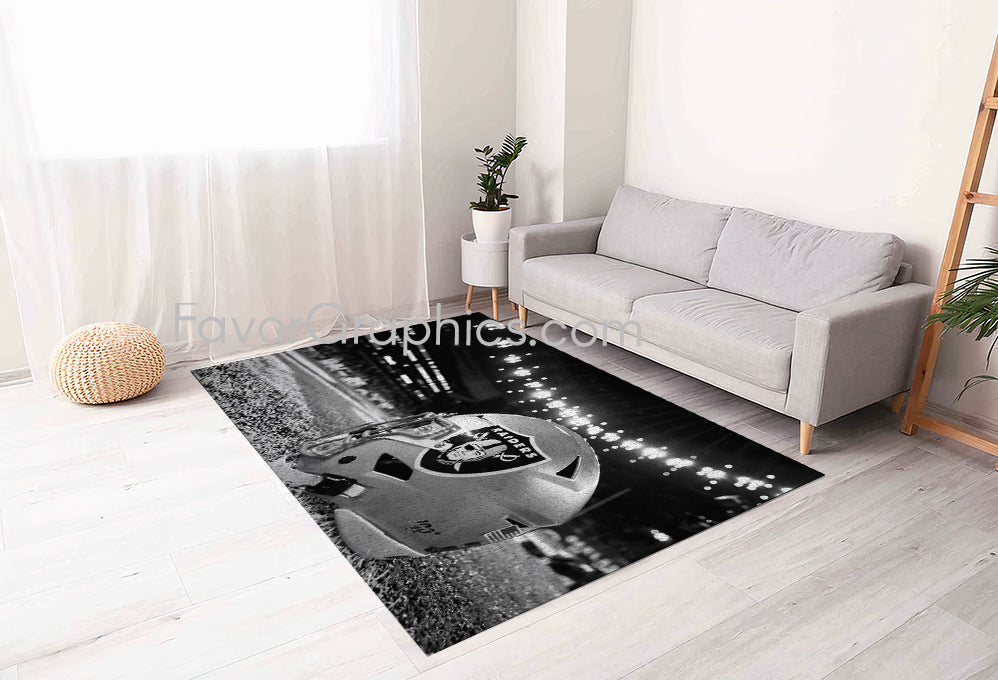 Las Vegas Raiders Home Bedroom Decor Rug Carpet Mat