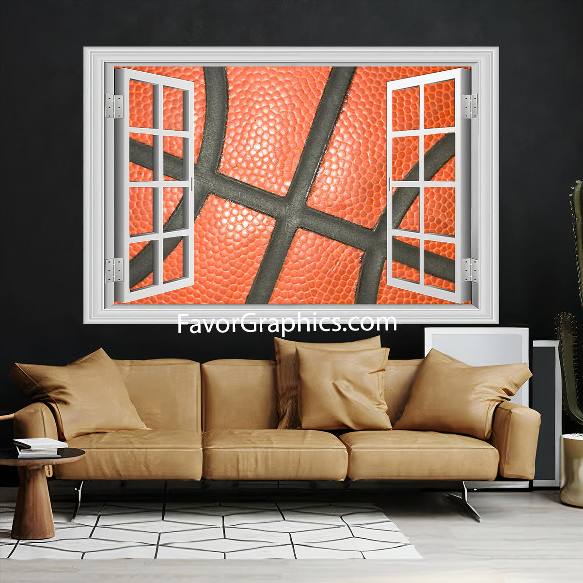 Basketball Vinyl Wall Art Decal Sticker Poster Print Mural