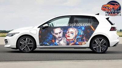 Harley QuinnCar Door Vinyl Wrap Decal Sticker