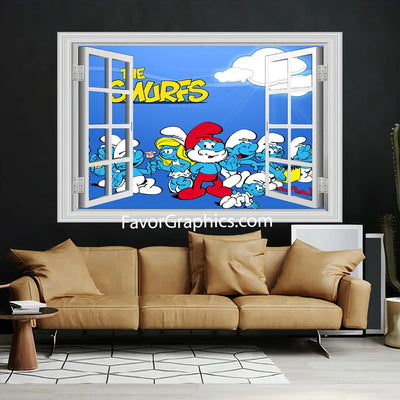The Smurfs Vinyl Wall Art Decal Sticker Poster Print Mural