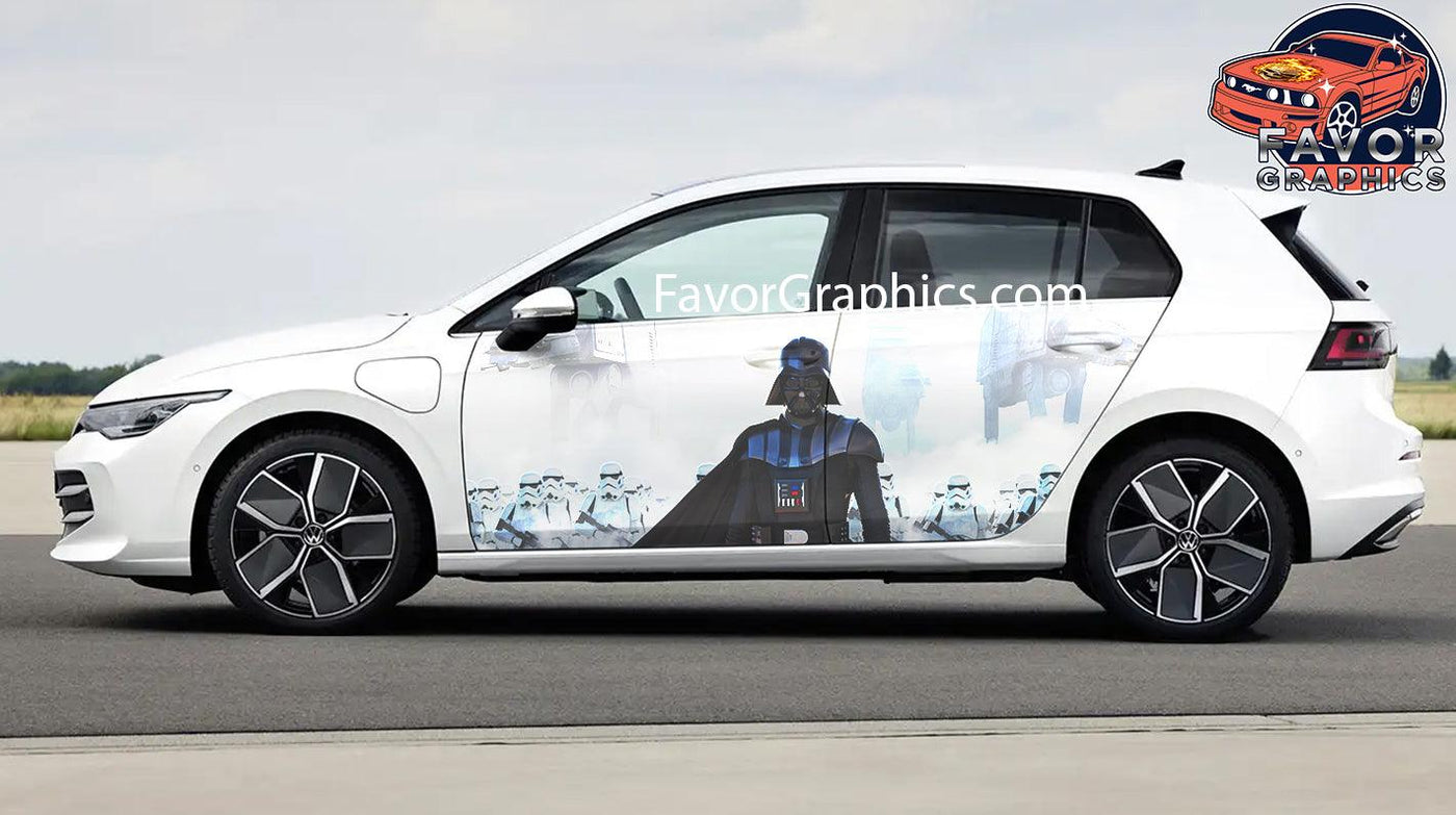 Darth Vader Car Door Vinyl Wrap Decal Sticker