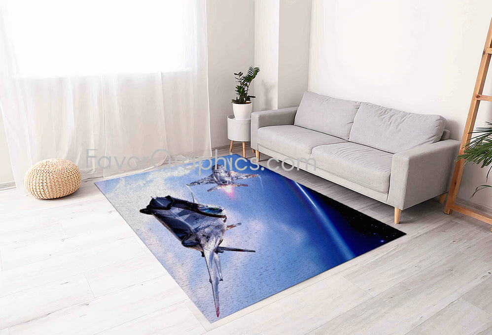 Military Aircraft Home Bedroom Decor Rug Carpet Mat