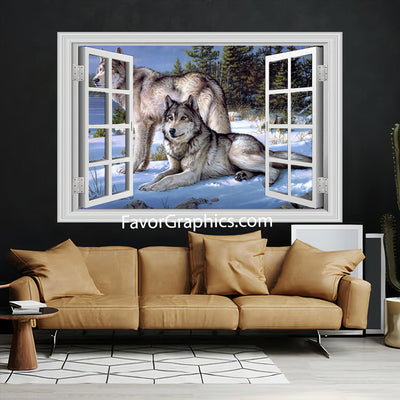 Wolf Vinyl Wall Art Decal Sticker Poster Print Mural