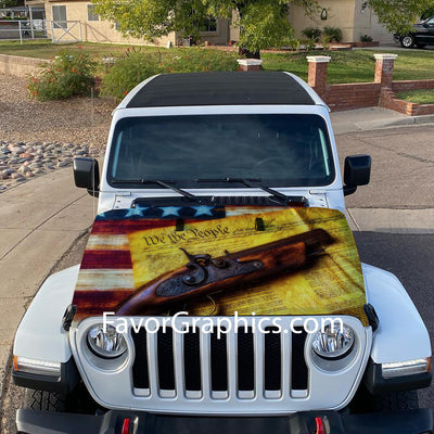 Pistole We The People Itasha Car Vinyl Hood Wrap