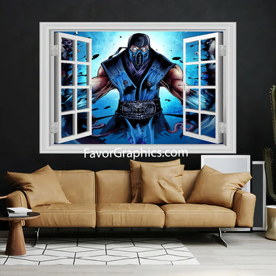 Sub Zero Mortal Kombat Vinyl Wall Art Decal Sticker Poster Print Mural