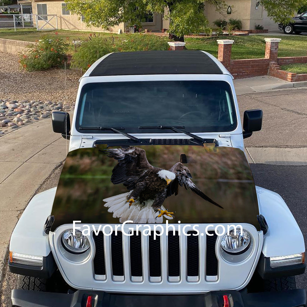 Bald Eagle Itasha Car Vinyl Hood Wrap Decal Sticker