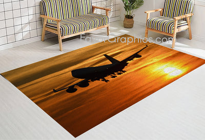 Boeing 747 Home Bedroom Decor Rug Carpet Mat