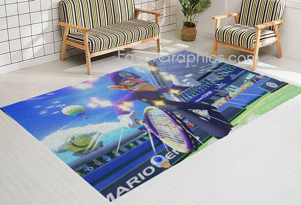 Waluigi Home Bedroom Decor Rug Carpet Mat