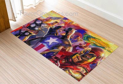 Avengers Superheroes Home Bedroom Decor Rug Carpet Mat