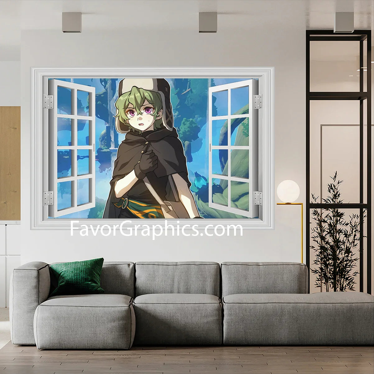 Collei (Genshin Impact) Vinyl Wall Art Decal Sticker Poster Print Mural