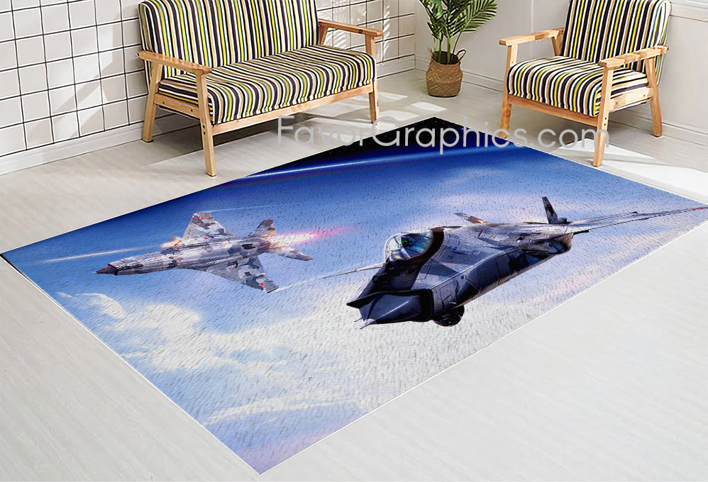 Military Aircraft Home Bedroom Decor Rug Carpet Mat