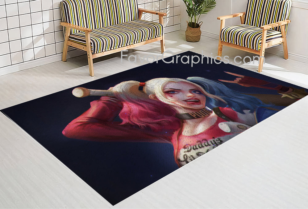 Harley Quinn Home Bedroom Decor Rug Carpet Mat