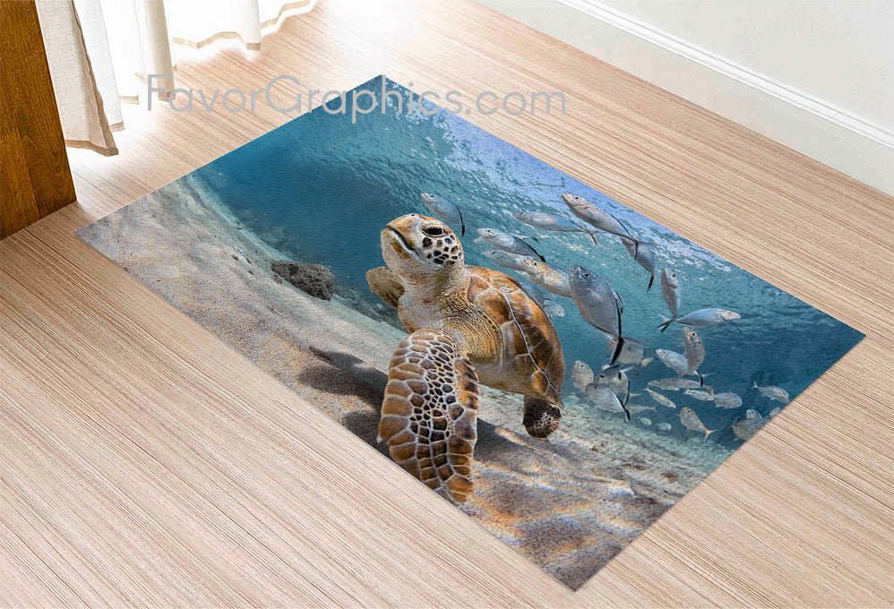 Sea Turtle Home Bedroom Decor Rug Carpet Mat