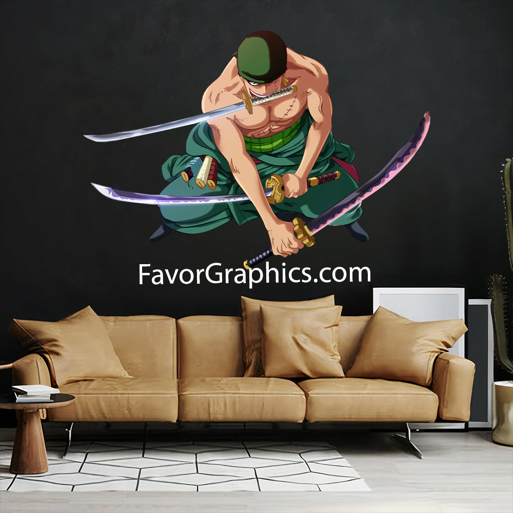 Roronoa Zoro Home Room Wall Vinyl Decal Sticker Mural Poster